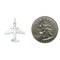 Sterling Silver Airplane Charm &#x26; 18&#x22; Chain Jewerly 25.4mm x 21.8mm